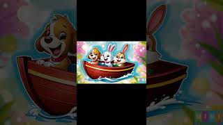 Row Row Row Your Boat 🎶  Fun Animated Nursery Rhyme for Kids [upl. by Ertnom]