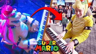 I Played SUPER MARIO Songs on Piano in Public [upl. by Kieryt]