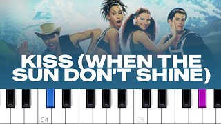 Vengaboys  Kiss When The Sun Dont Shine piano tutorial [upl. by Rhynd]