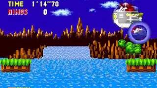 Sonic 1 Omochao Edition Walkthrough part 1  Green Hill ZonePerfect [upl. by Nelo379]