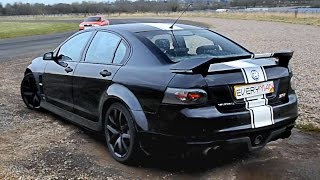 Vauxhall VXR8  Slippery track session [upl. by Hairu39]