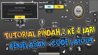 TUTORIAL BELAJAR DARI 2 JARI KE 4 JARI SETTINGAN PUBG MOBILE  CODE LAYOUT [upl. by Wallace]