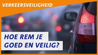 Hoe rem je goed en veilig met een auto  ANWB Verkeersveiligheid [upl. by Nazay]