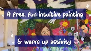 A free fun intuitive painting and warmup activity [upl. by Hagerman340]