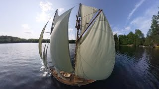 Schooner Kamanik  Beauty Day for Sailing [upl. by Ainattirb]