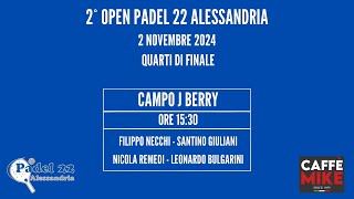 Padel 22 Alessandria  Filippo Necchi  Santino Giuliani  Nicola Remedi  Leonardo Bulgarini [upl. by Harmon]