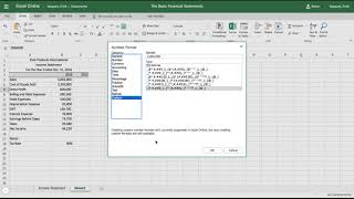 Excel Tutorial How to Create an Income Statement [upl. by Connell]