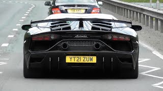 Supercars in Alderley Edge May 2024 SVJ x2 GT3 RS x2 720s x2 [upl. by Alban]