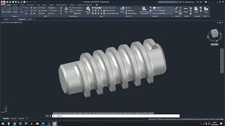 Realizzare in 3D una VITE SENZA TESTA su Autocad  Prof Paolo Mosca [upl. by Dennison]