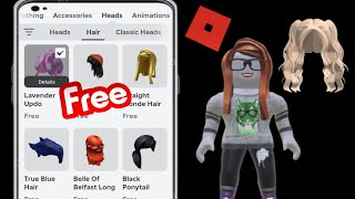 GET NEW FREE HAIR ON ROBLOX 2024 EASY METHODroblox [upl. by Nelie405]