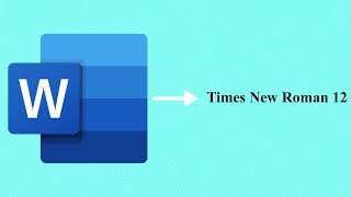 How to change font to Times New Roman 12 point in Word [upl. by Awhsoj]