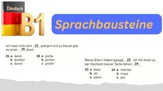 Sprachbausteine B1 TELC  DTZ  Deutschprüfung  B1 TEST [upl. by Bunny]