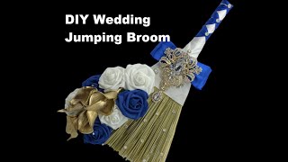 DIY Wedding Heirloom Jumping Broom Easy Tutorial Short Video [upl. by Eidnahs]