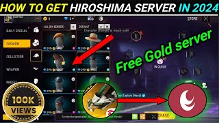 HOW TO GET HIROSHIMA SERVER IN FREE FIRE 😱💥FREE FIRE GHOST SERVERFREE FIRE CHINA SERVER [upl. by Ennoved]