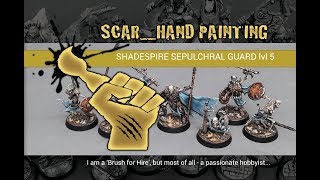 Scarhandpainting SHADESPIRE SEPULCHRAL GUARD 0418 [upl. by Moffitt251]