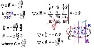 Physics 46 Maxwells Equations 29 of 30 Faradays Law in Differential Form Ex 2 [upl. by January]