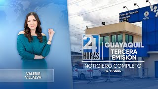 Noticiero de Guayaquil Tercera Emisión 12112024 [upl. by Simaj]