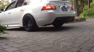 BMW E61 Exhaust V2 Warm Start and Revs [upl. by Zebadiah]