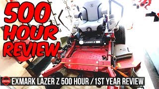 Exmark Lawn Mower Lazer Z X Series 500 Hour Review  How Has It Held Up The Good And Bad [upl. by Aliuqaj471]