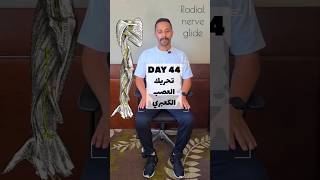 DAY 44  تحريك و تحرير العصب الكعبري  Radial nerve gliding neurodynamics [upl. by Aihseket]