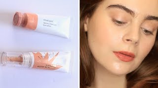 Flower Beauty Blush Bomb VS Glossier Cloud Paint [upl. by Rintoul]