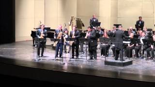 David Maslanka Concerto for Saxophone Quartet and Wind Ensemble Mvt 1  Barkada Quartet [upl. by Erma]