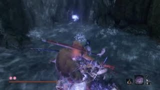 Sekiro Getting one deathblow against Shichimen Warrior at Fountainhead Palace [upl. by Trout]