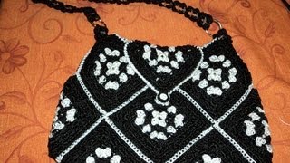 PARTE 3 DE 3 BOLSA CON PASTILLAS CUADROS A GANCHILLO  Labores Angélika [upl. by Esimehc]