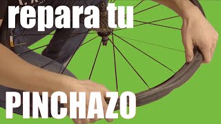 ARREGLAR un PINCHAZO 📌 Bicicleta de carretera  Curso MecaBICI 1 [upl. by Milano85]