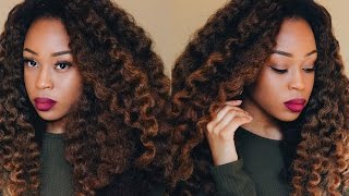 Protective Styles  Styling a Crochet Wig  FLAWLESS Flexi Rod Results [upl. by Hardie]