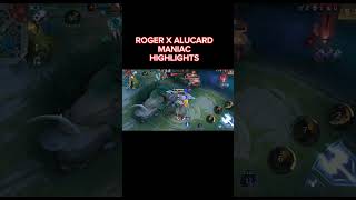 ROGER X ALUCARDmobilelegends roger astreplays [upl. by Amarette480]