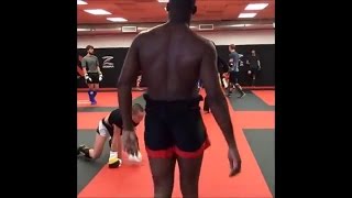 Rose Namajunas and Jon Jones Training Together [upl. by Pacifa939]