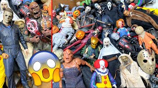 MASSIVE BOX FULL OF HORROR ACTION FIGURES 2023 [upl. by Altaf753]