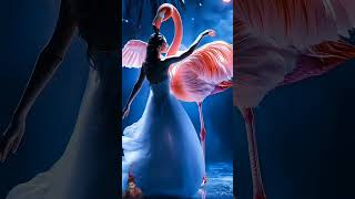 A woman performs a fusion with the flamingo on AGT americagottalent magic [upl. by Asseralc]