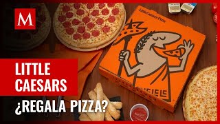 Joven muestra para qué sirven las pruebas de compras que vienen en las cajas de Little Caesars [upl. by Brader]