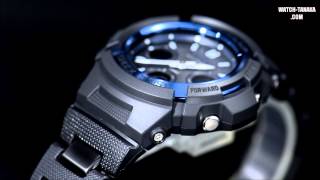 CASIO GSHOCK BLACK×BLUE AWGM100BC2AJF カシオ Gショック ブラック×ブルー [upl. by Haya183]