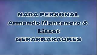 Nada personal  Armando Manzanero amp Lisset  Karaoke I [upl. by Abdulla358]