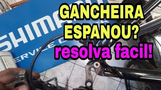 GANCHEIRA ESPANOU RESOLVA EM CASA mecanica mtb pedal viraliza [upl. by Asek]