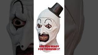 Order your favourite mask terrifier3 terrifier arttheclow santa trickortreatstudios shorts [upl. by Krm]