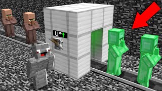 Villager Emerald Upgrade Maschine Troll 😅 in Minecraft Lucky Block Bedwars [upl. by Arehsat254]