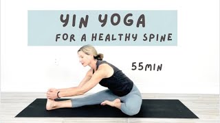 Yin Yoga for your SPINE 55min [upl. by Lithea404]