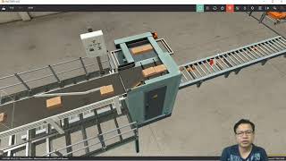 Palletizer with Siemens PLC and Factory IO [upl. by Nnylatsyrc]