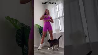 ALPHALETE amplify try on haul code GEMINI shorts haul tryon [upl. by Artemla596]