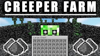 Easy Minecraft CreeperGunpowder Farm  Java 119120 amp Bedrock [upl. by Alyakcm]