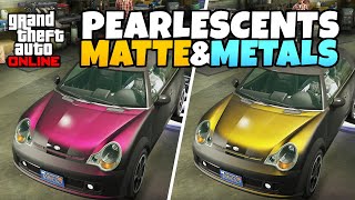 How to Put Pearlescent on Matte Classic or Metals Paint for Your Car Color PSXBPC in GTA 5 Online [upl. by Pinkerton842]