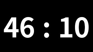 46분 10초 타이머｜46minute 10second timer｜2770 second timer｜Countdown with Alarm [upl. by Sanfo13]