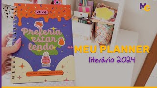 MEU PLANNER LITERÁRIO PARA 2024  Detalhes do Planner da Galera Record  livros  Manual Geek [upl. by Suiravaj57]