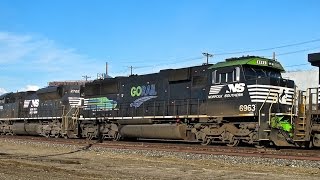 GoRail amp Norfolk Southerns SD60E in Los Angeles [upl. by Ahsel]