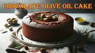 Chocolate Olive Oil Cake  A Healthy Twist on A Classic Dessert [upl. by Frey]