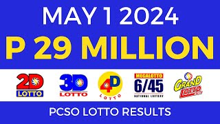 Lotto Result Today 9pm May 1 2024  Complete Details [upl. by Eeliak986]